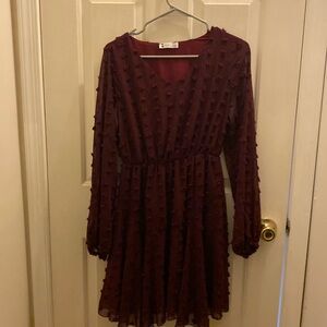 Burgundy Dress